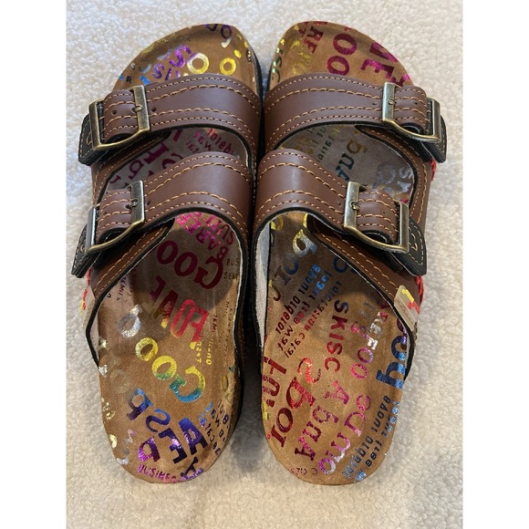 Shoes - TMA Eyes Sandals Brown Leather Size 7 US
